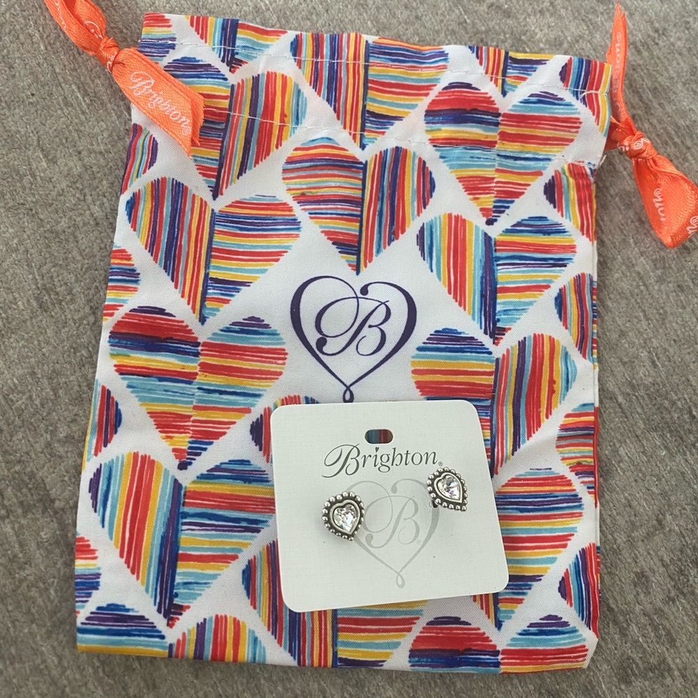 Brighton shimmer heart earrings